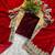 Red Color Bridal Velvet Saree