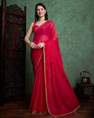 Ranicolor fendy chiffon saree with running blouse 1
