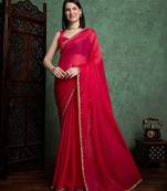 Ranicolor fendy chiffon saree with running blouse