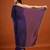 Magenta color fendy chiffon saree with running blouse