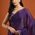 Magenta color fendy chiffon saree with running blouse