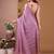 Levender color fendy chiffon saree with running blouse