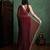 Brown color fendy chiffon saree with running blouse