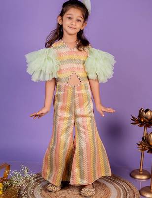 Multicolor embroidered cotton jumpsuit 2