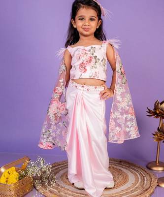 Pink printed cotton co ord set 1