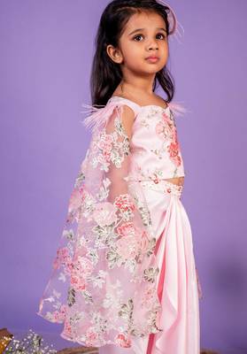 Pink printed cotton co ord set 4
