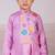 Purple embroidered cotton kurta set