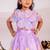 Purple embroidered cotton lehenga