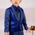 Blue plain cotton tuxedo