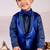Blue plain cotton tuxedo