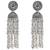 Ethnic silver oxidized indian wedding bollywood style boho jhumka earrings for women (e3277ox)