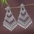 Ethnic silver oxidized indian wedding bollywood dangle earring for women (e3284ox)