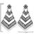 Ethnic silver oxidized indian wedding bollywood dangle earring for women (e3284ox)