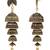 Indian wedding bollywood peacock multi layered jhumka earrings for women (gold)