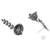 Silver oxidized indian wedding bollywood leaf design jhumka earring for women (e3288ox)