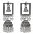 Ethnic silver oxidized indian wedding bollywood style dangle jhumka earrings for women (e3289ox)
