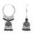 Ethnic silver oxidized indian wedding bollywood style jhumka earrings for women (e3290oxb)
