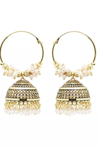 Indian wedding bollywood style jhumka earrings for women 