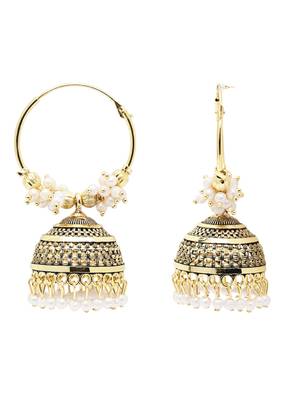 Indian wedding bollywood style jhumka earrings for women  3