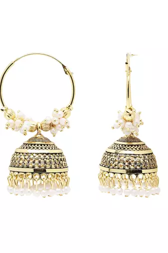 Indian wedding bollywood style jhumka earrings for women 