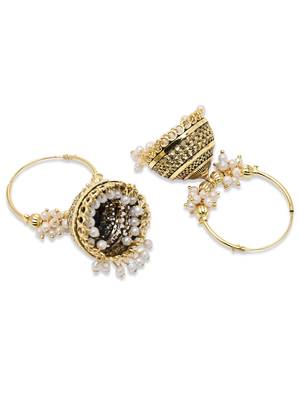 Indian wedding bollywood style jhumka earrings for women  4
