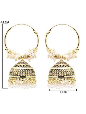 Indian wedding bollywood style jhumka earrings for women  5
