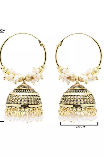 Indian wedding bollywood style jhumka earrings for women 