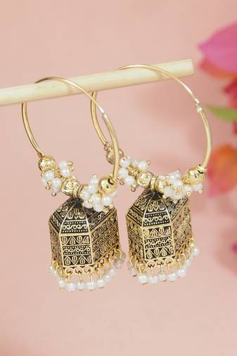 Indian wedding bollywood jhumka earrings for women (e3291fl)