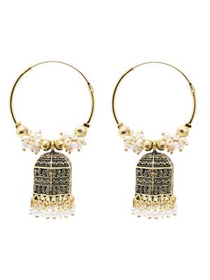 Indian wedding bollywood jhumka earrings for women  2