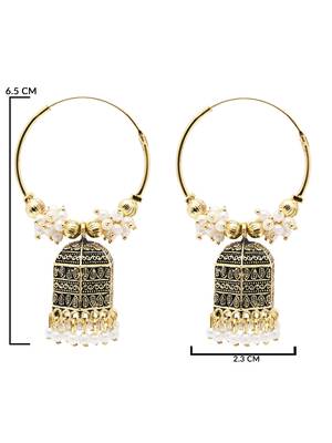 Indian wedding bollywood jhumka earrings for women  5