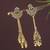Ethnic  indian wedding bollywood peacock design ghungroo earrings for women (e3293fl)