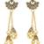 Ethnic  indian wedding bollywood peacock design ghungroo earrings for women (e3293fl)