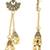 Ethnic  indian wedding bollywood peacock design ghungroo earrings for women (e3293fl)