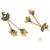 Ethnic  indian wedding bollywood peacock design ghungroo earrings for women (e3293fl)
