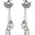 Ethnic silver oxidized indian wedding bollywood peacock design ghungroo earrings for women (e3293ox)