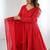 Heavy faux georgette with lukhnowi sequence work anarkali set