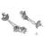 Ethnic silver oxidized indian wedding bollywood peacock design ghungroo earrings for women (e3293ox)