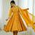 Heavy faux georgette with embroidered sequence work anarkali set