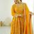 Heavy faux georgette with embroidered sequence work anarkali set
