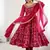 Heavy faux georgette with embroidered sequin work anarkali set