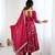 Heavy faux georgette with embroidered sequence work anarkali set