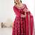 Heavy faux georgette with embroidered sequence work anarkali set
