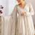 Offwhite mal chanderi with mirror & hand work sharara suit