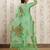 Pista color art silk solid kurti pant with orgenza digital print dupatta