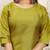 Lemon color art silk solid kurti pant with orgenza digital print dupatta