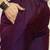 Purple color art silk solid kurti pant with orgenza digital print dupatta