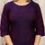 Purple color art silk solid kurti pant with orgenza digital print dupatta