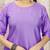 Purple color art silk solid kurti pant with orgenza digital print dupatta