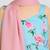 Jbn creation girls' aqua anarkali and dupatta set