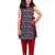 Jbn creation girls' black and red dhoti set